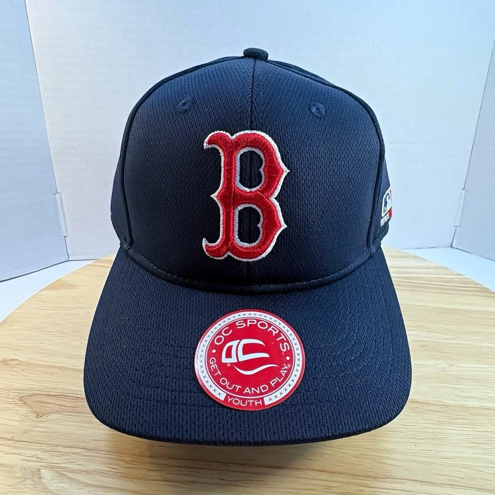 OC Sports Boston Red Sox MLB Youth Blue Adjustable Cap Officially Licensed